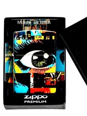 Eye See You Graffiti Design, 540 Zippo Lighter